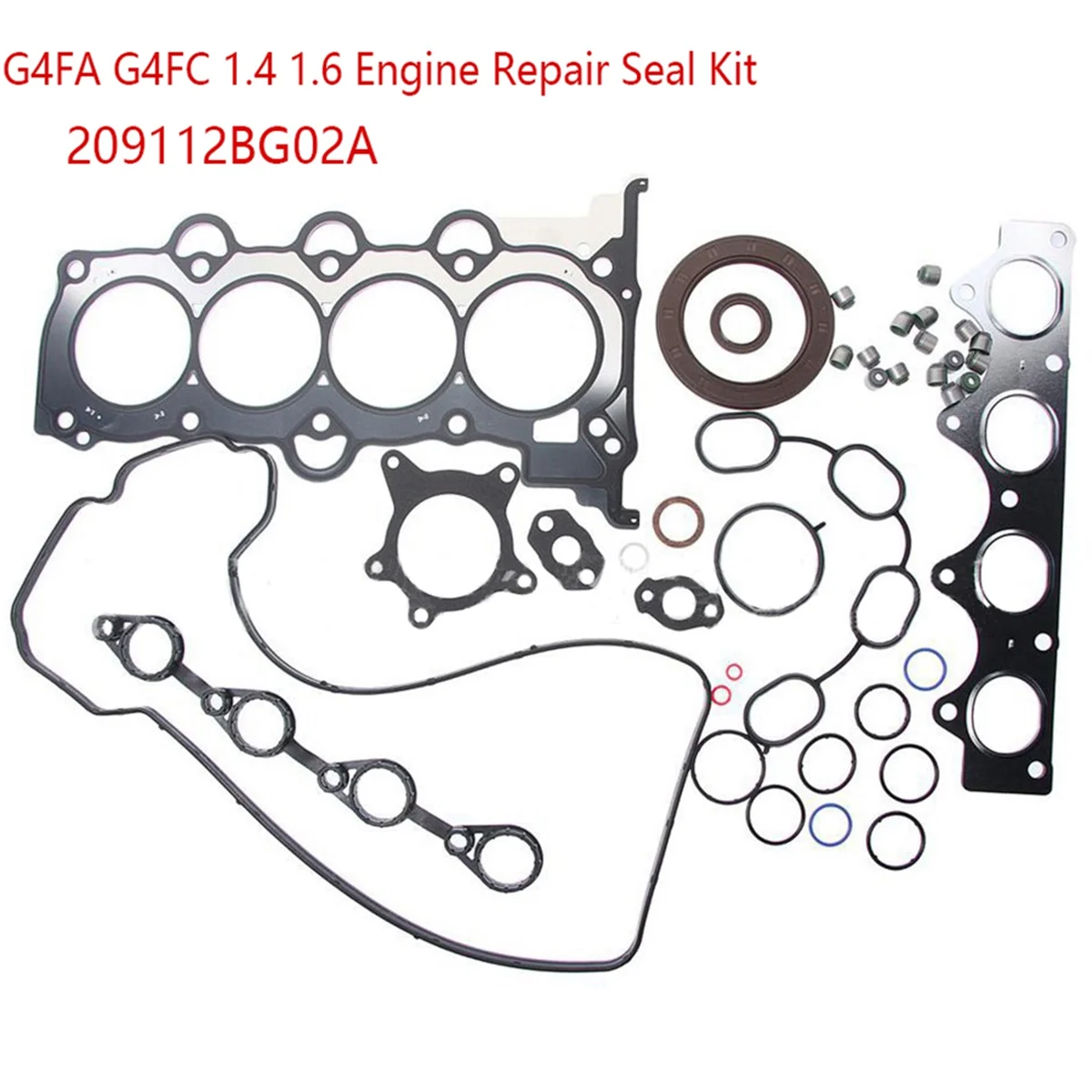 G4FA G4FC 1.4 1.6 Engine Repair Seal Kit for Hyundai KIA Rebuilding Kits 209112BG02A