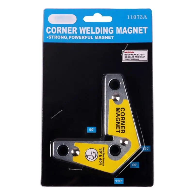 

60/90/120° Degree Magnet Welding Locator Magnetic Holder Weld Fixture Corner Clamp Fixer Welder Soldering Tools Durable