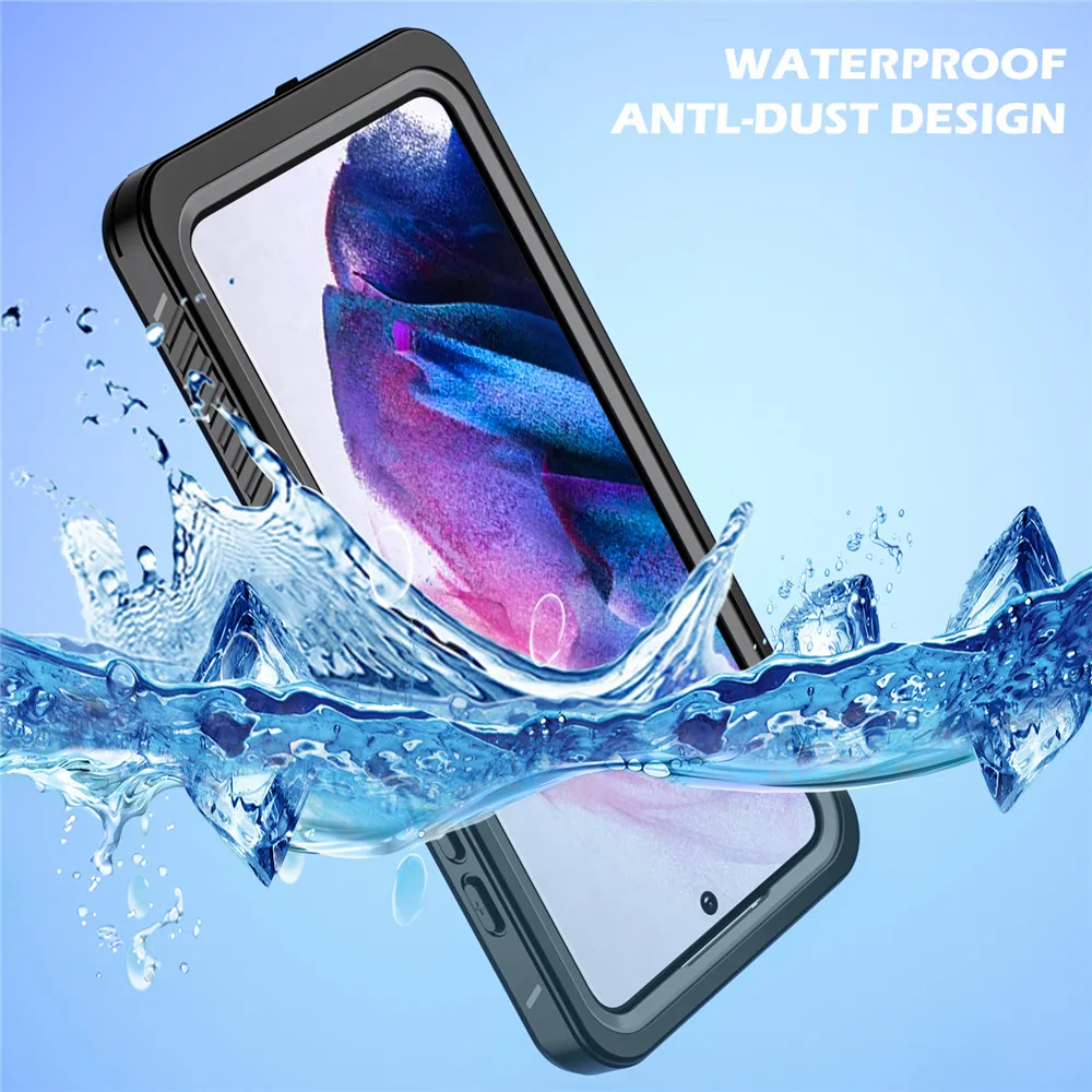 

Waterproof Case For Samsung Galaxy S21 FE 5G Case Soft Clear Dustproof Diving Cover 360 Full Shockproof Phone Cases Coque Fundas