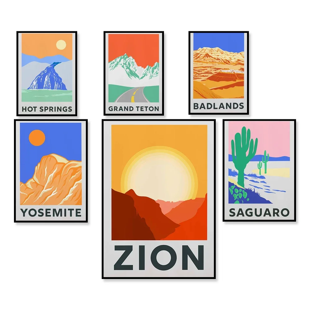 Рокки-горы Йосемит Цион Огдады Долина Смерти Гранд Тетон Гранд-Каньон Кактус