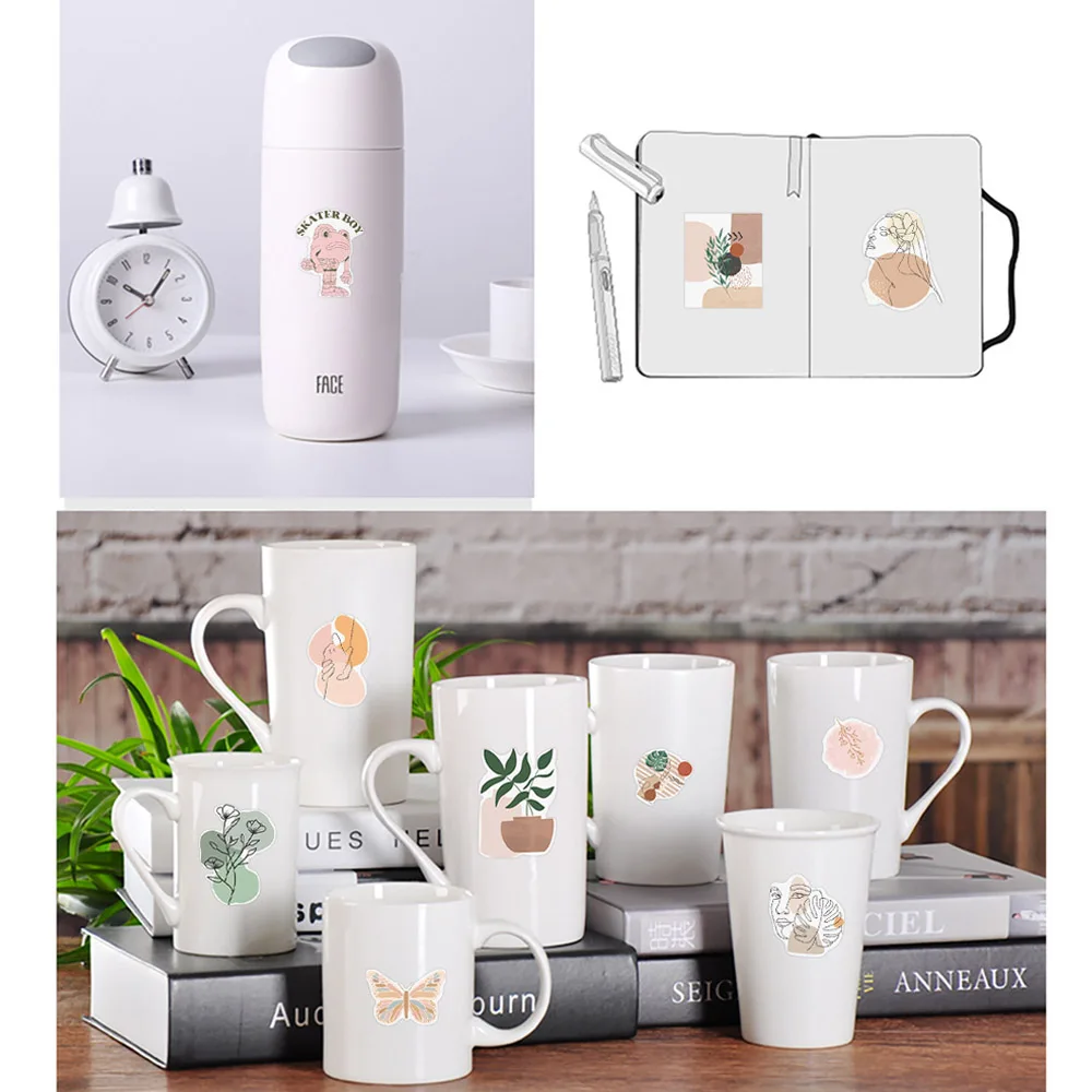 103050pcs vintage bohemia aesthetic art cartoon stickers decal car guitar motorcycle luggage diy graffiti sticker for kid girl free global shipping