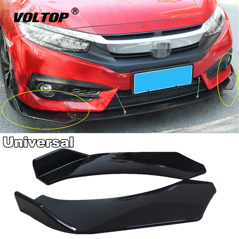 

Universal Car Front Bumper Splitter Lip Decor Stickers Decal Accessories Spoiler Guard Body Kit Front Bumpe Spoiler Diffuser