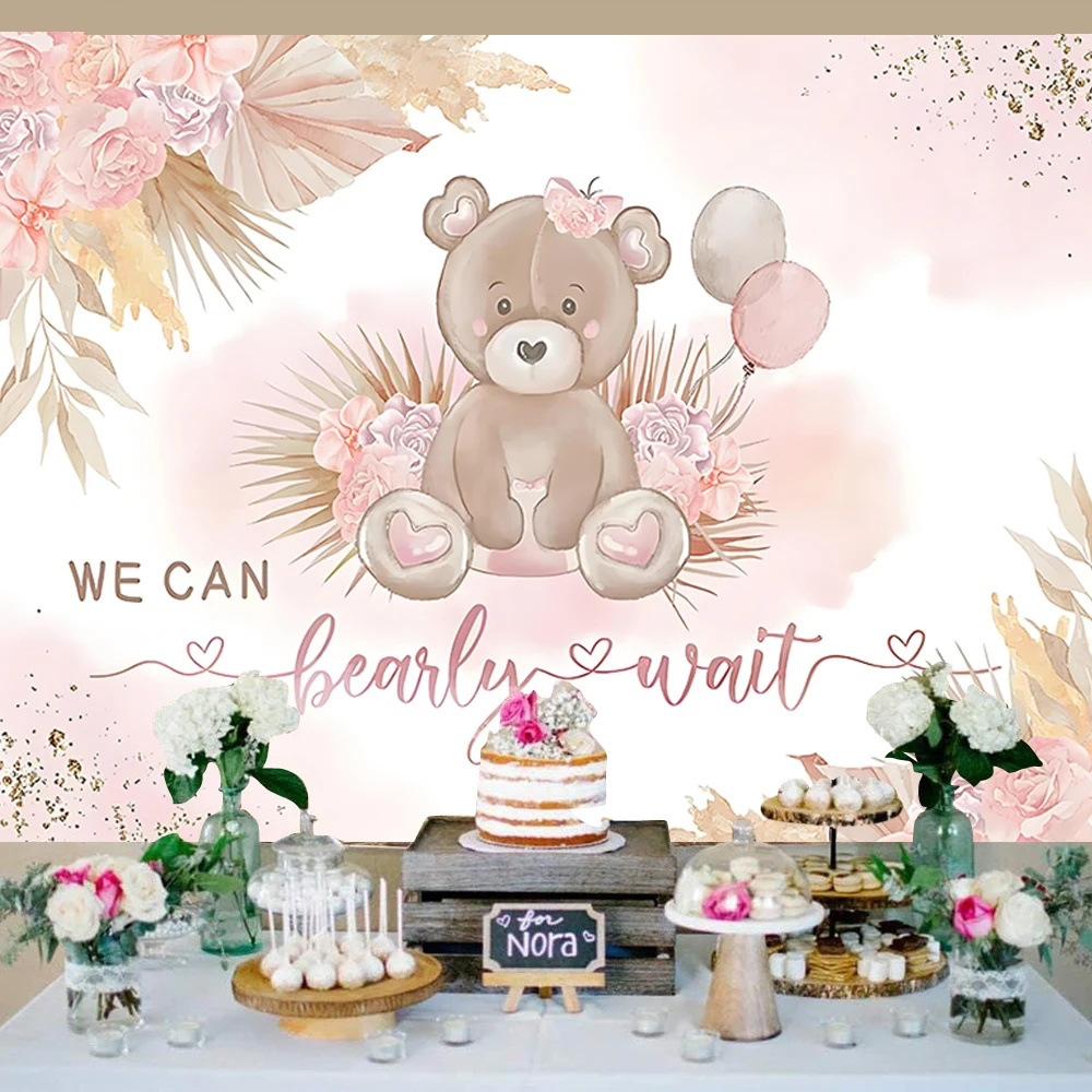 Мы можем снослим ожиданием фон розовый синий зеленый детский душ вечерние