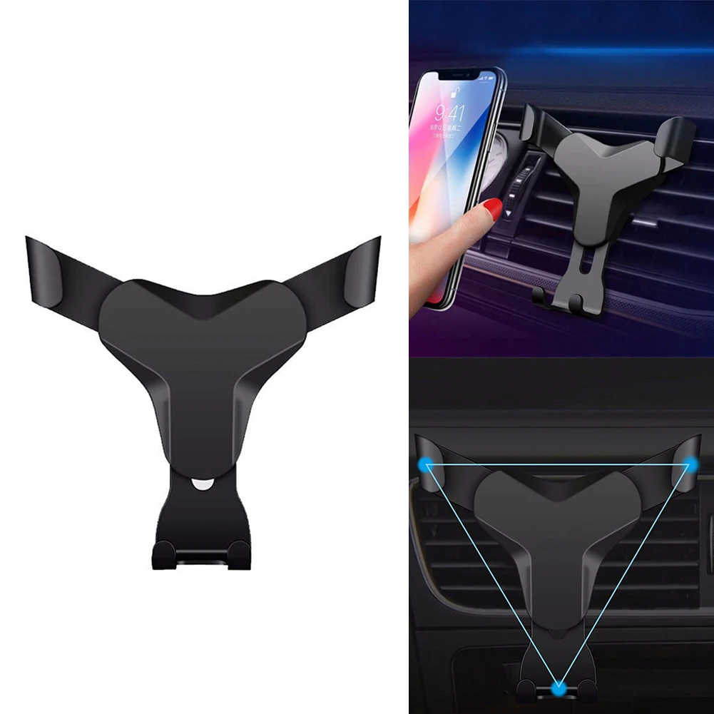 

Gravity Car Holder For Phone In Car Air Vent Mount Clip Cell Holder No Magnetic GPS Mobile Phone Holders Stand Air Vent Support
