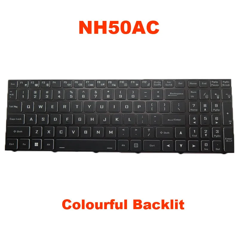 Флюоресцентная клавиатура для клавиш с подсветкой CLEVO NH55ACQ NH57AC NH58AC NH50AF1 NH55AFW NH57AF1