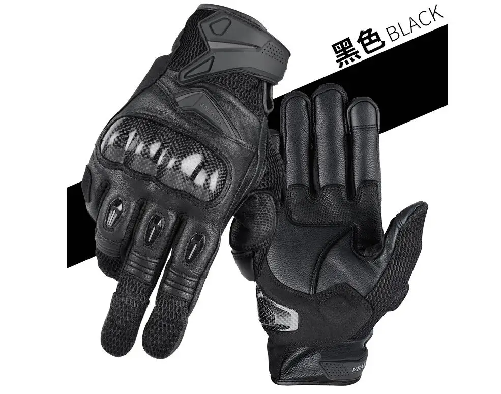 Мотоциклетные Перчатки VEMAR в стиле ретро из натуральной кожи дышащие с сенсорным