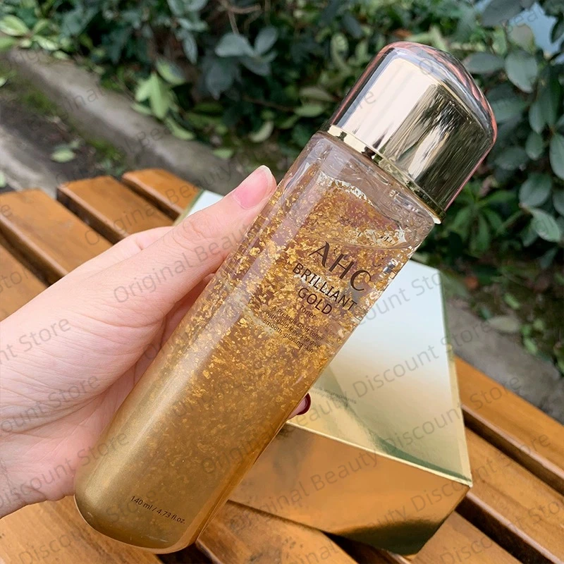 

Korea AHC Brilliant 24k Gold Toner 140ml Hyaluronic Acid Essence Toner Moisturizing Nourishing Anti-aging Repairing Skin Care