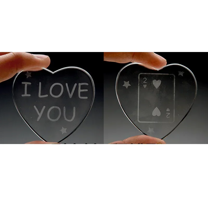 The Ghost Glass - Heart Magic Tricks Predict Selected Card Prediction Magia Крупным планом Уличные иллюзии Уловка