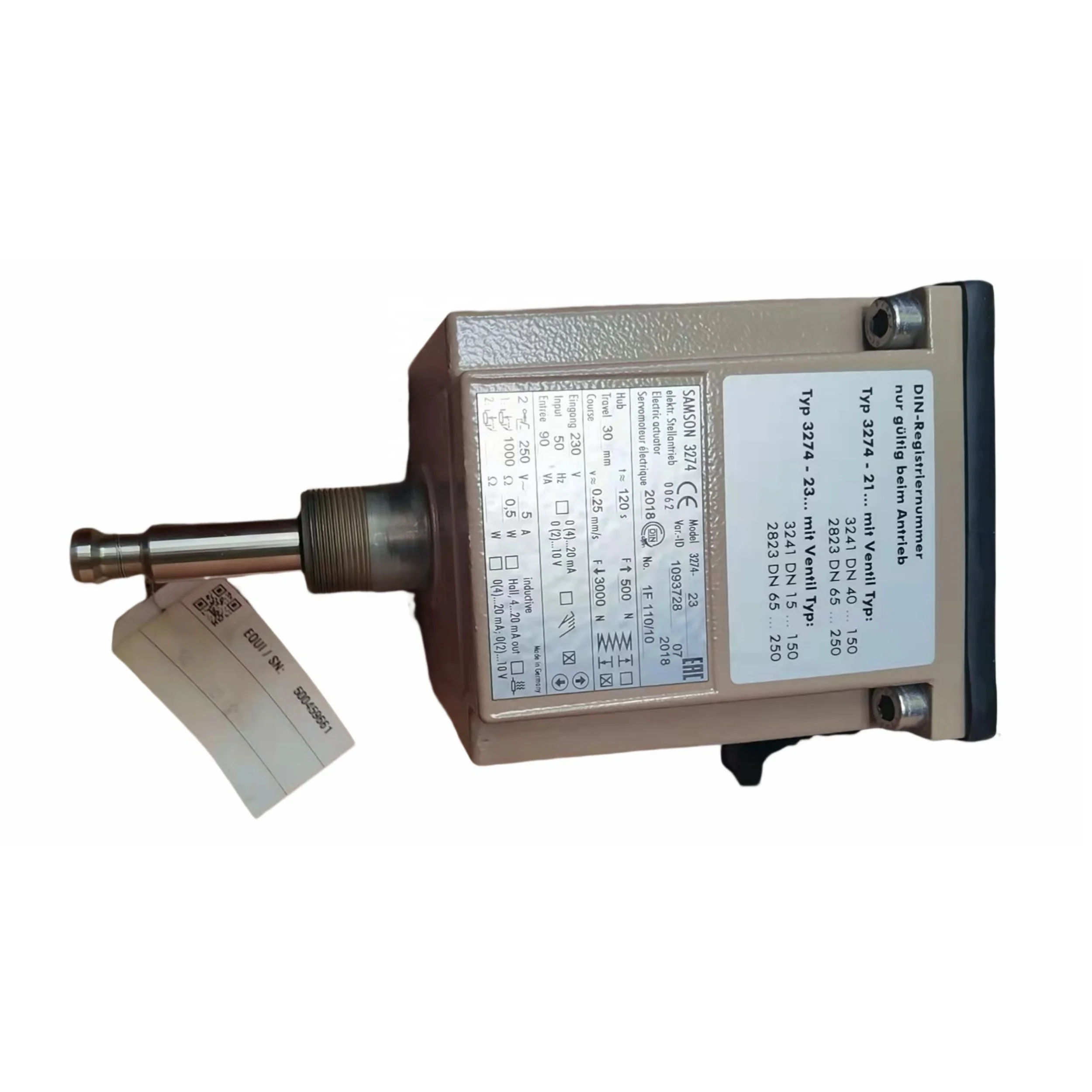 Новый оригинальный подходит для Samson клапан кондиционера позиционный 3274-23 1093728