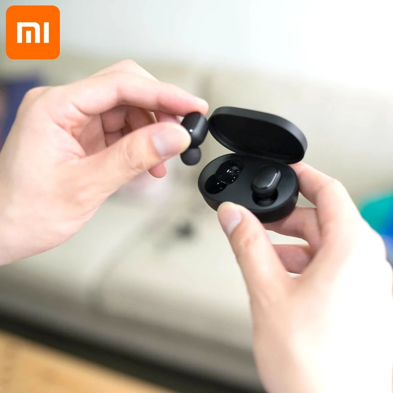 Оригинальные наушники Xiaomi Redmi Airdots 2 Bluetooth Mi True беспроводные TWS Air Dots гарнитура с