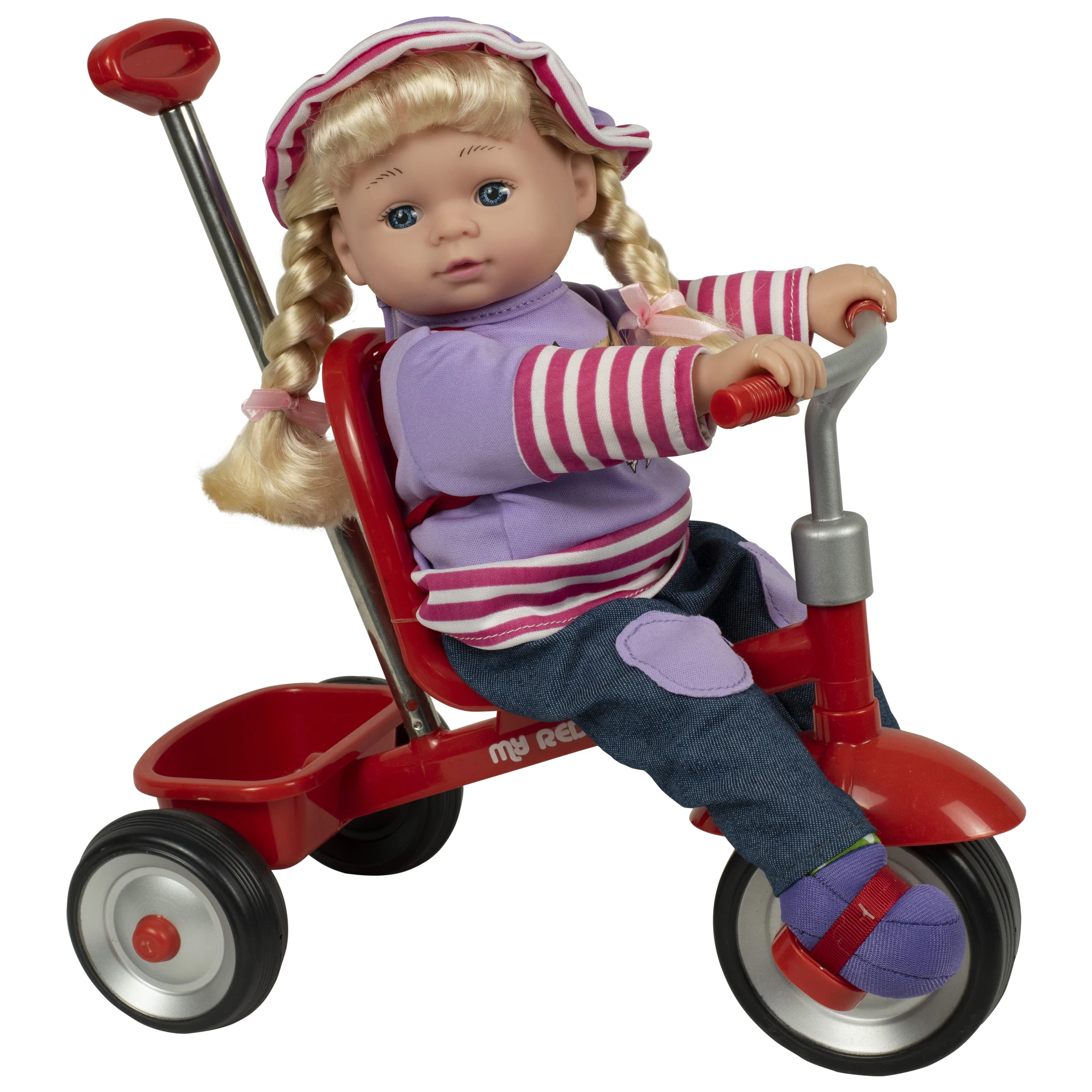 

12" Baby Doll with Red Tricycle - Ages 3 Years and up