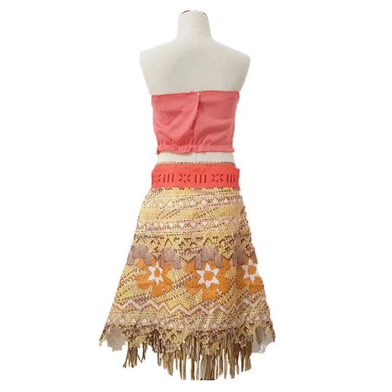 Платья Disney Моана детская одежда для девочек ожерелье Детский костюм принцессы