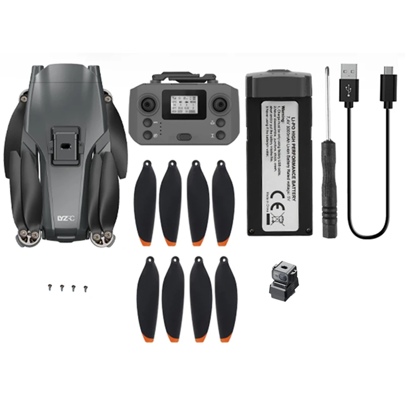 

LYZRC Laser Obstacle Avoidance Drone LYZRC L600 Pro GPS 5G HD (4K False Wide-Angle) (WIFI Image Transmission Distance: 600-800M)