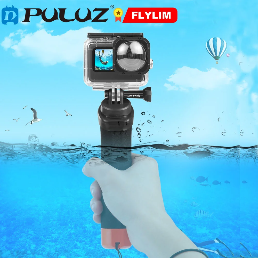 

PULUZ Floating Foam Hand Grip Buoyancy Rods with Strap Quick-release Base for / DJI Action 2/ Xiaoyi & Other Action Camera