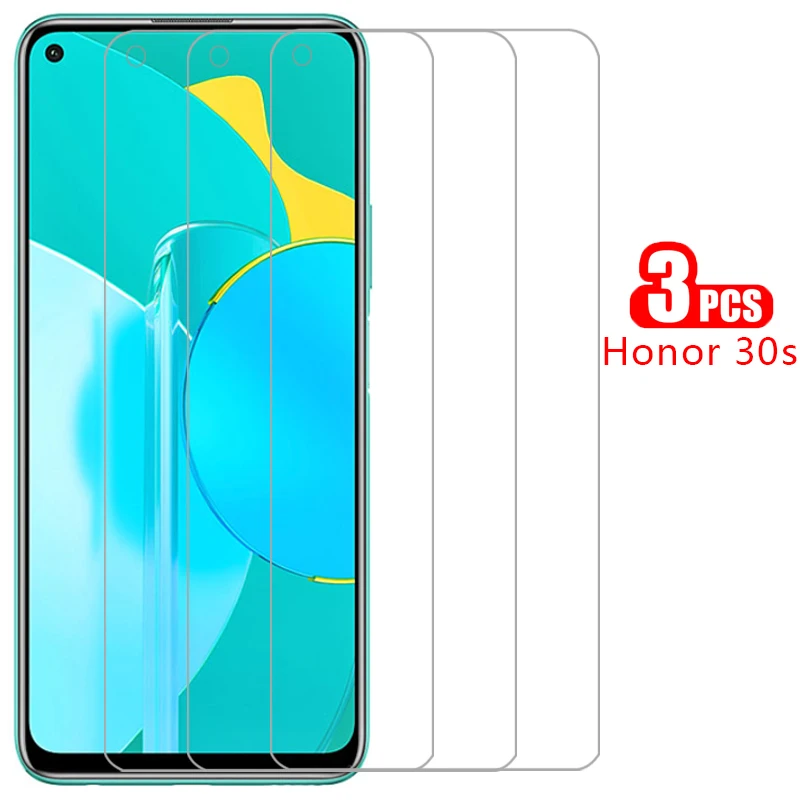 

protective tempered glass for huawei honor 30s screen protector on honor30s 30 s s30 film 9h huawey huwei hawei honer onor honr