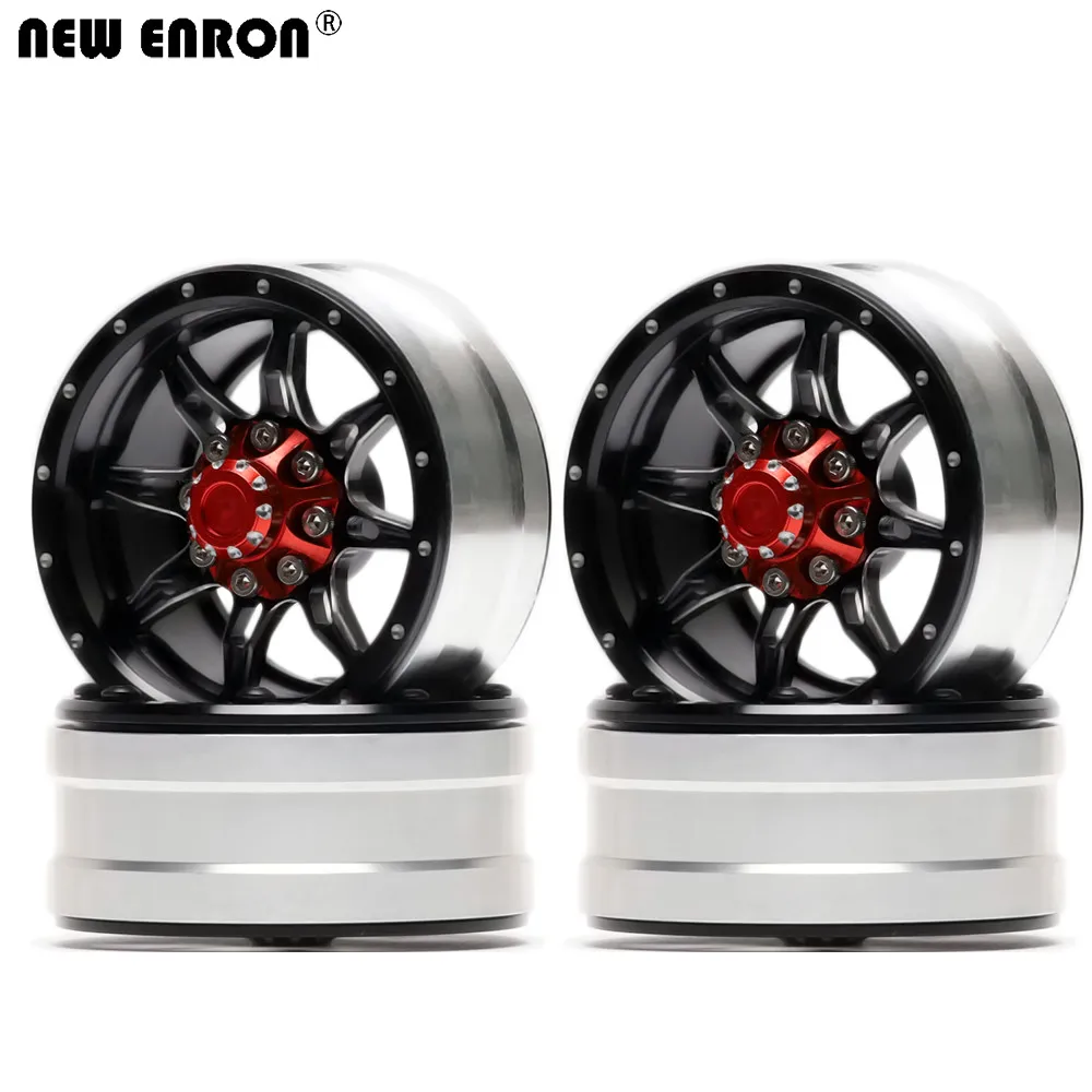 

NEW ENRON 1.9" 4PCS Alloy Beadlock Wheel Rim Hub For RC 1/10 TRX-4 TRX4 CC01 TF2 AXIAL MST JIMNY SCX10 II 90046 90047 D90 D110