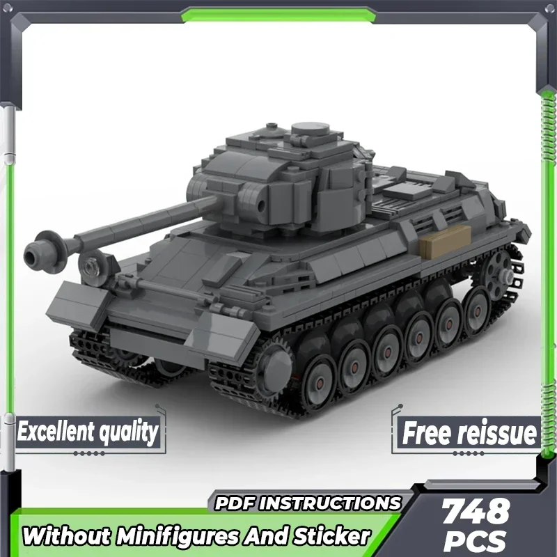 Военная Модель Moc строительные блоки 44 м TAS венгерский средний танк технология