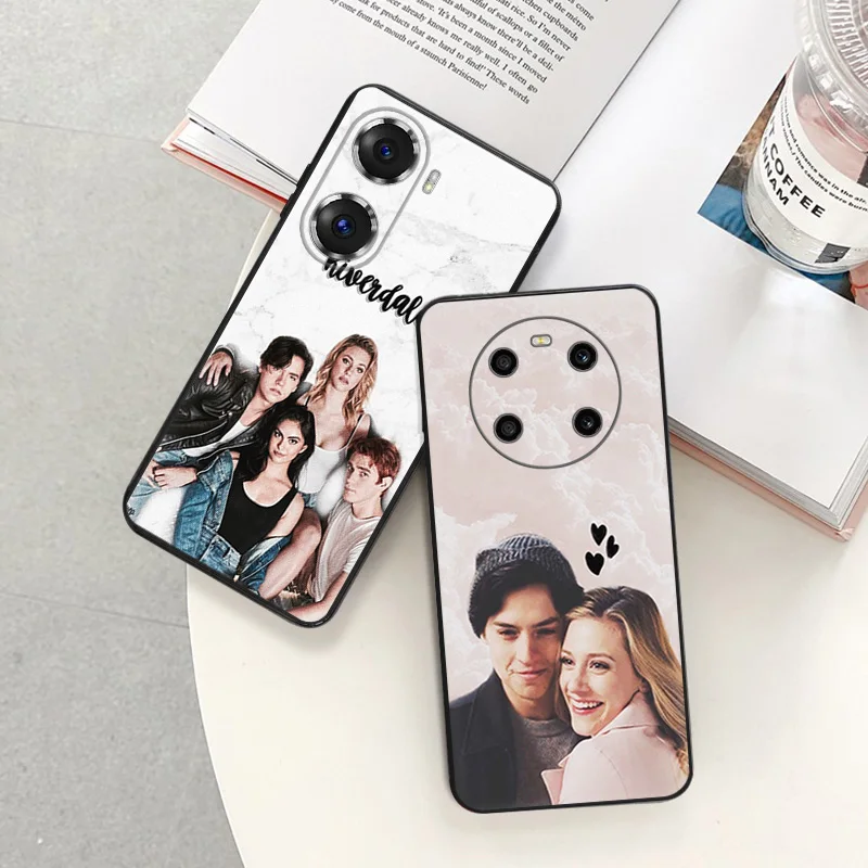 Черный мягкий телефонный чехол для Honor Magic5 Pro X7b X8b X9b X6 X7 X8 X9A X6a X8a 90 70 Riverdale Serpents Pixel 6 7