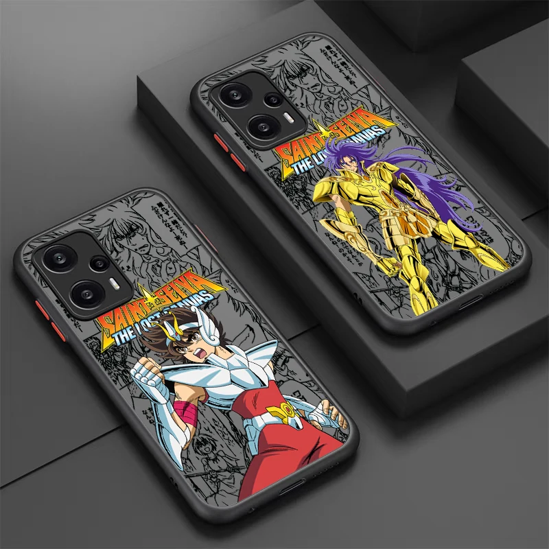 Горячая Распродажа аниме Saint Seiya для POCO X5 X4 X3 NFC X2 M5S M6 M4 M3 M2 C51 F5 F4 GT Pro матовая
