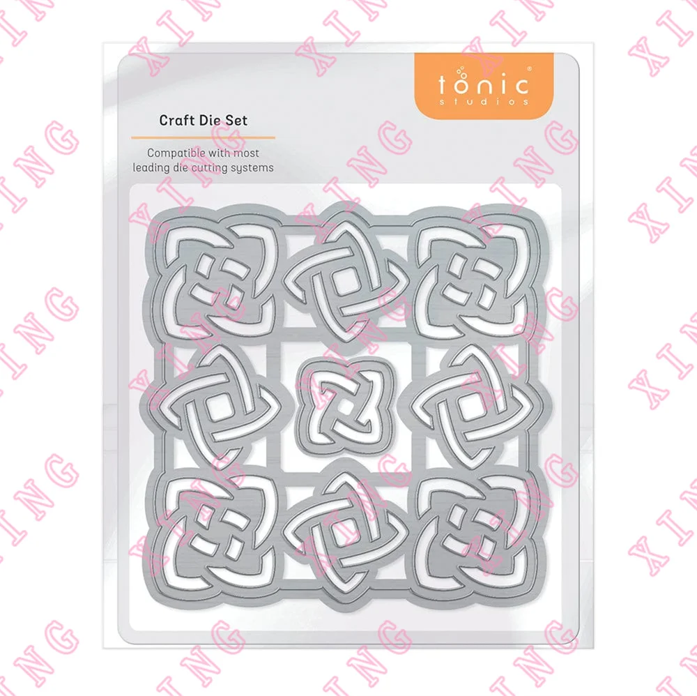 

2022 Celtic Knot Square Die Set Metal Cutting Dies Scrapbook Decoration Embossing Template Diy Greeting Card Handmade Craft Mold