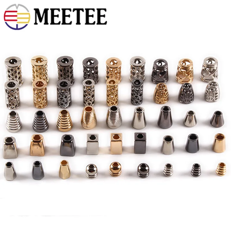 

100Pcs Metal Bells Buckle Tighten Adjust Fixed Cords Lock Stopper DIY Pants Non-slip Jacket Cord End Buckles Decoration Button