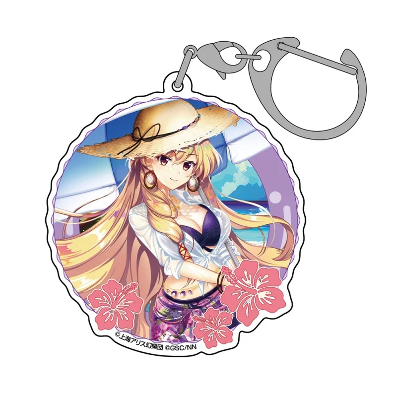 Фото 6 см аниме Touhou Project Hakurei Reimu Kirisame Marisa косплей костюм кулон реквизит 6 см акриловый брелок для фанатов подарочные аксессуары №3