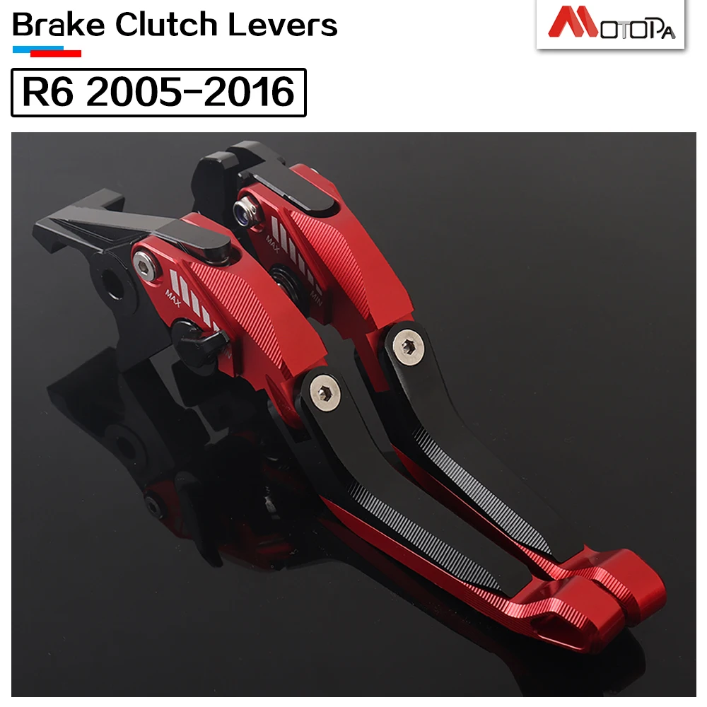 

Алюминиевый рычаг тормоза сцепления мотоцикла MOTOPA CNC 5D для Yamaha YZFR6 YZF R6 2005 2006 2007 2008 2009 2010-2016 Логотип YZF