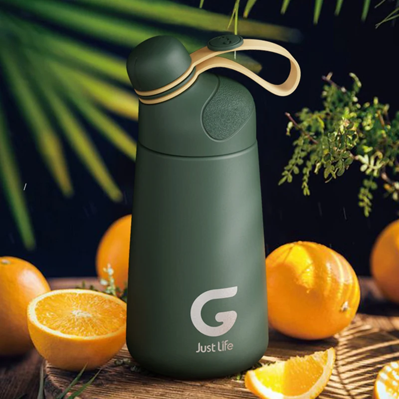 

New Flask Water Bottle Stainless Steel Vacuum Flask 400ml Tumbler Cups In Bulk Cute Hot Water Bottles Travel Coffee Mug Portable