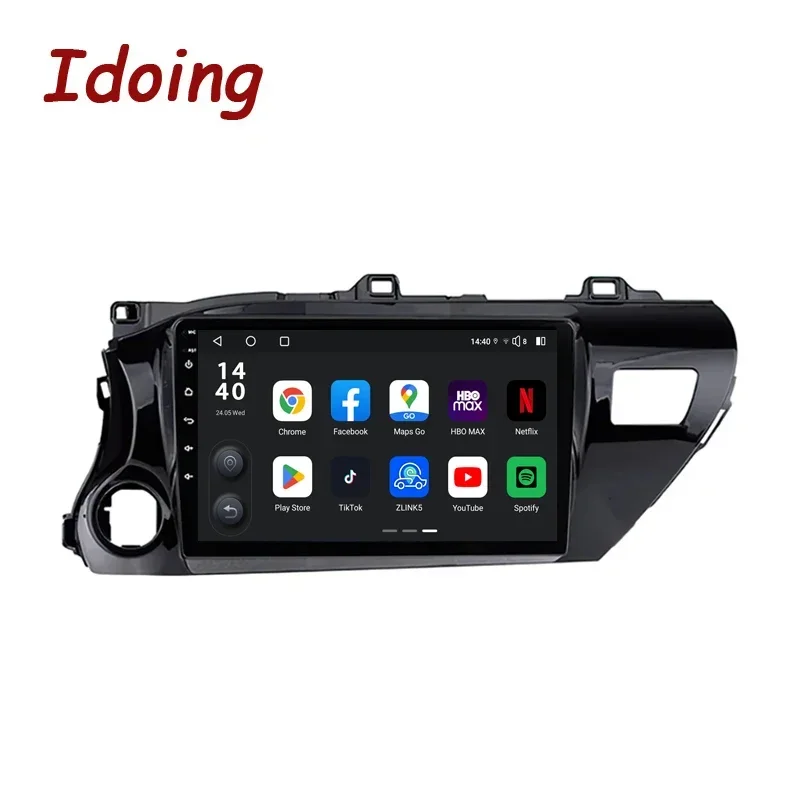 Idoing10.2&quotCar Stereo Android Head Unit For Toyota Hilux Pick Up AN120 2015-2020 Radio Multimedia Player Navigation GPS No 2din