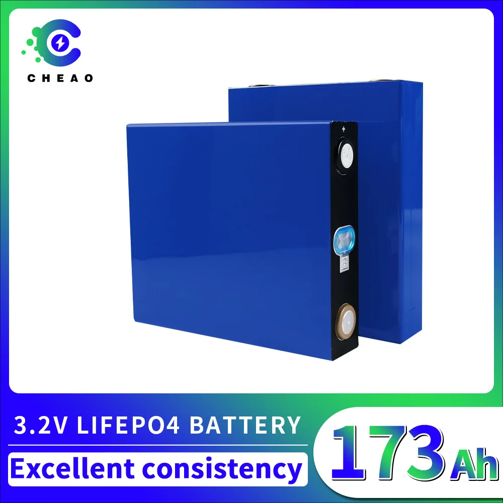 

4PCS 3.2V 173Ah Lifepo4 Battery Class A DIY Batteries for Solar Energy Campers Forklift Rechargeable Cells Pack US EU TAX FREE