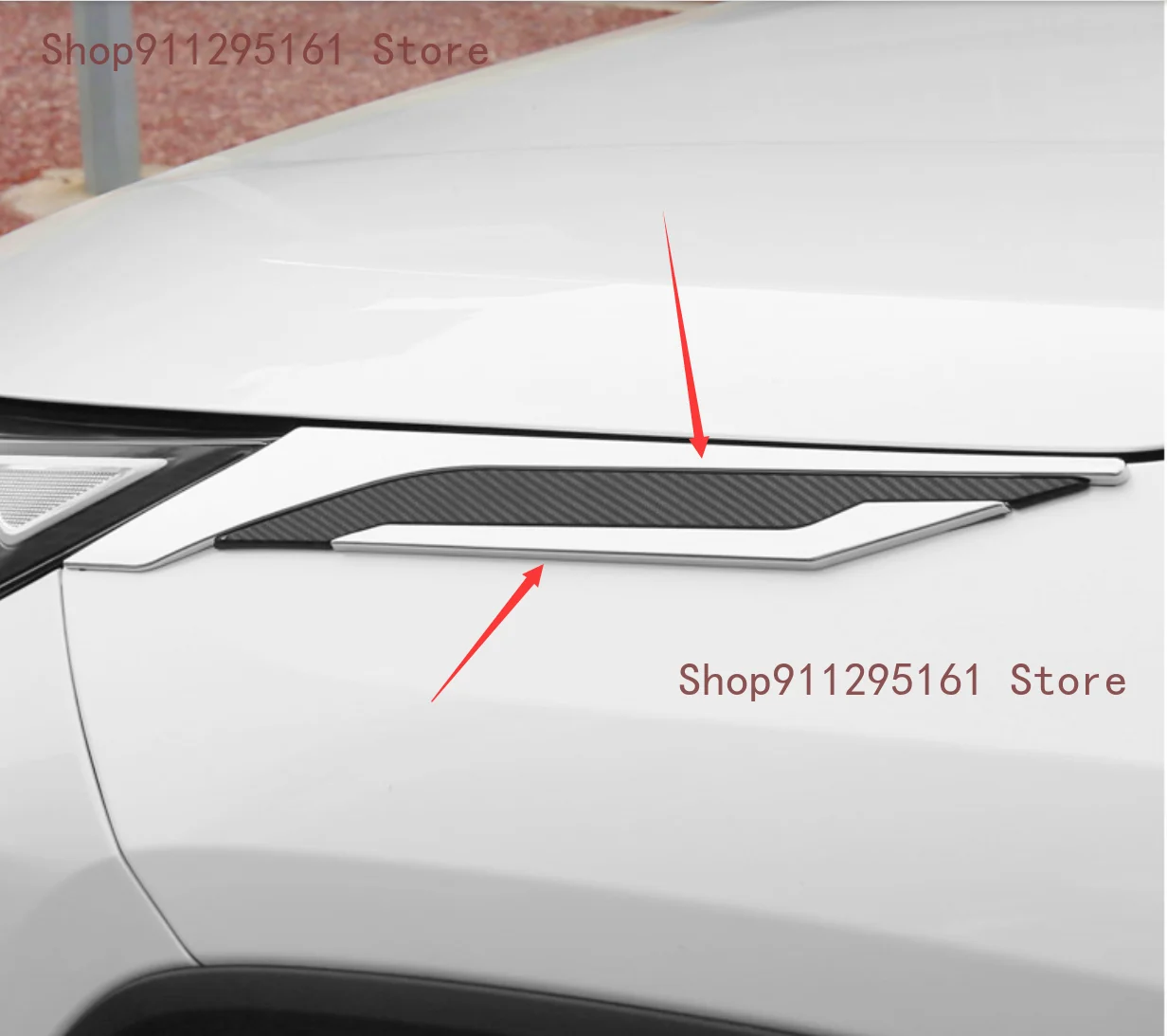 

For Toyota RAV4 RAV 4 2019 2020 Chrome Auto Front Head Light Lamp Cover Trim Headlight Eyebrow Strips Car Styling