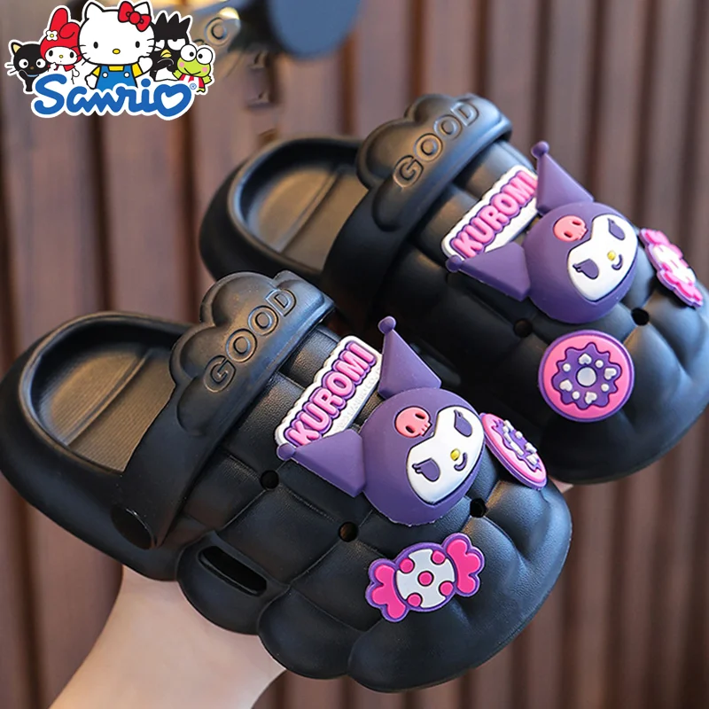 

Hello Kitty Hole Shoes Parent-child Kawaii Sanrios Anime Cinnamoroll My Melody Breathable Non-slip Comfortable Soft-soled Shoes