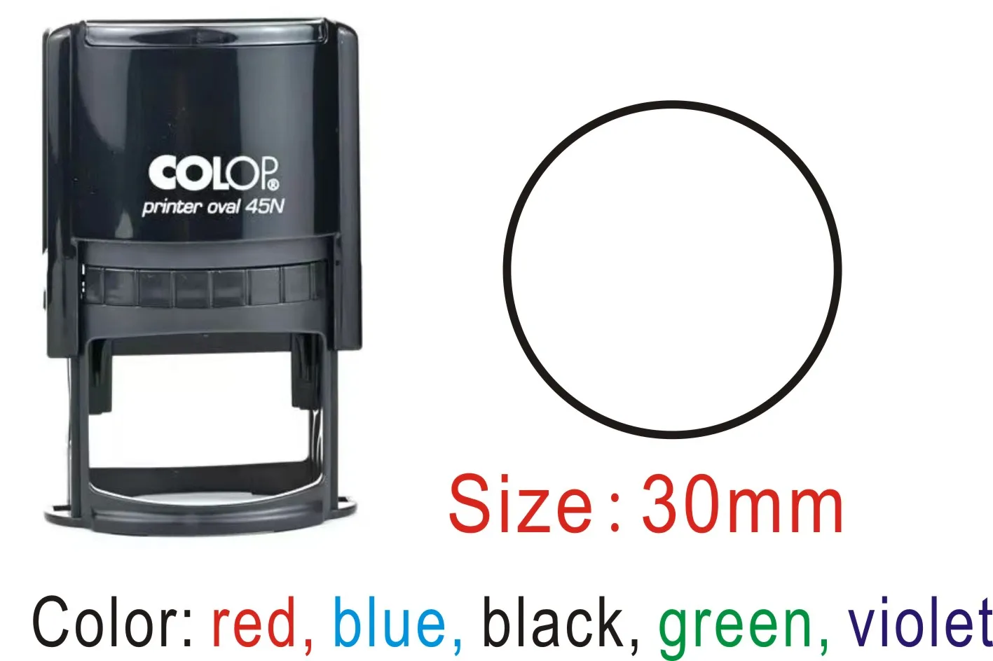 Гравировальные чернила Colop с обратной печатью печать на заказ R30 Круглый осмотр