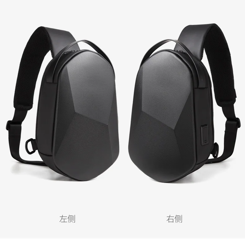 Сумка кросс-боди EVA Мужская водонепроницаемая саквояж на плечо с USB-зарядкой для