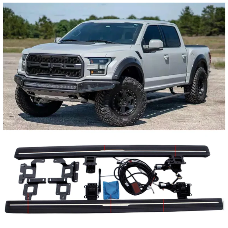 

For Ford Raptor F150 2015 2016 2017 2018 2019 2020 2021 2022 High Quality Electric Running Boards Side Step Bar Pedals