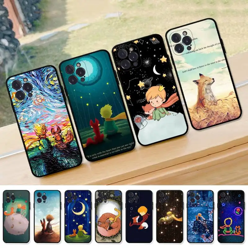 

The Little Prince Starry Sky Phone Case for iPhone 13 12 Mini 11 14 Pro Max Xs X Xr 7 8 Plus 6 6s Se 2022 silicone Cover