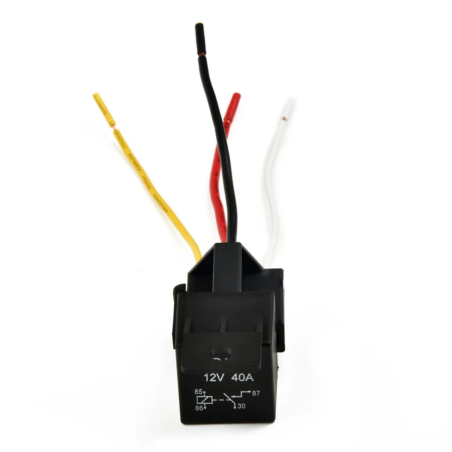 

12V Relay 2pcs/Set With Socket 4Pin 80 Ohms For Switching Alarm Systems
