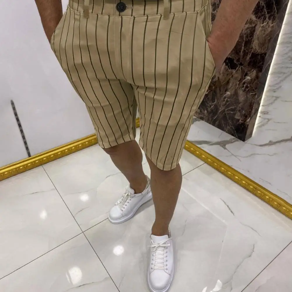 

Summer Popular Patchwork Button Shorts Cool Beach Shorts Slim Fit for Party