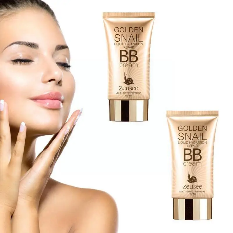 

50ml Snail BB Cream Liquid Foundation Long Lasting Not Moisturizing Whitening Base Greasy Primer Skin Cream Concealer Makeu C5Q3