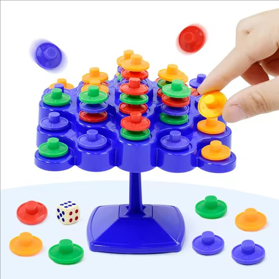 Jenga Tower Pile веселое балансовое дерево интерактивная игрушка для родителей и детей