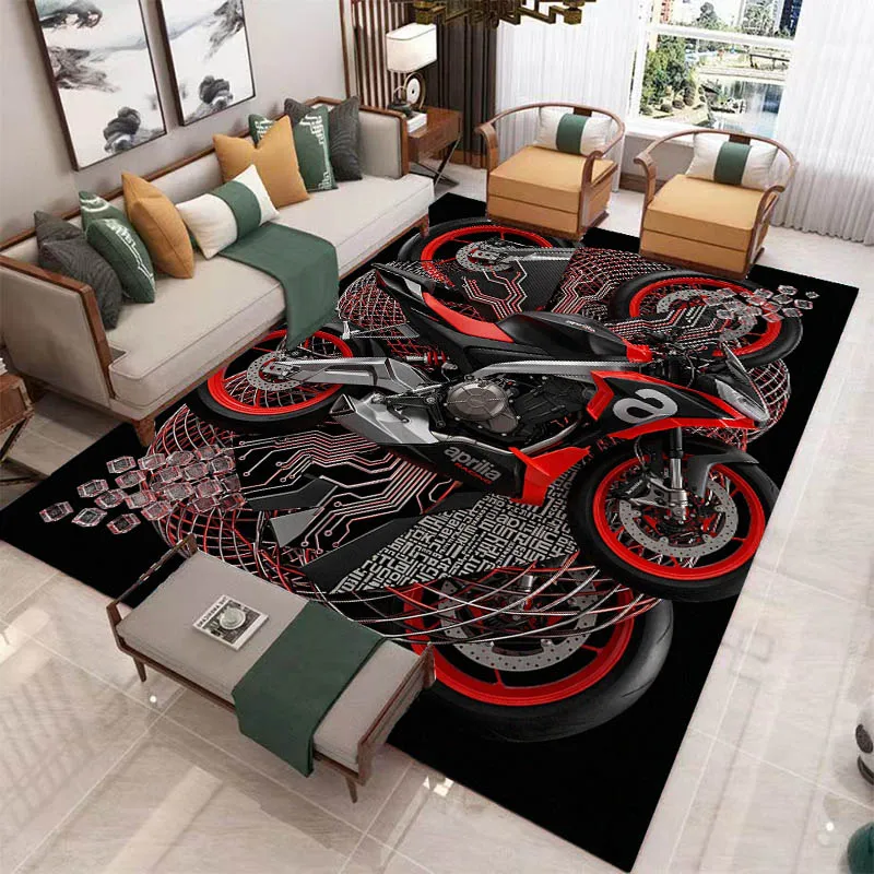 Фото Ковер с 3D-принтом Aprilia Retro, нескользящий ковер, уличный ковер, коврик для дома, декоративный ковер для спальни, подарок на день рождения №4