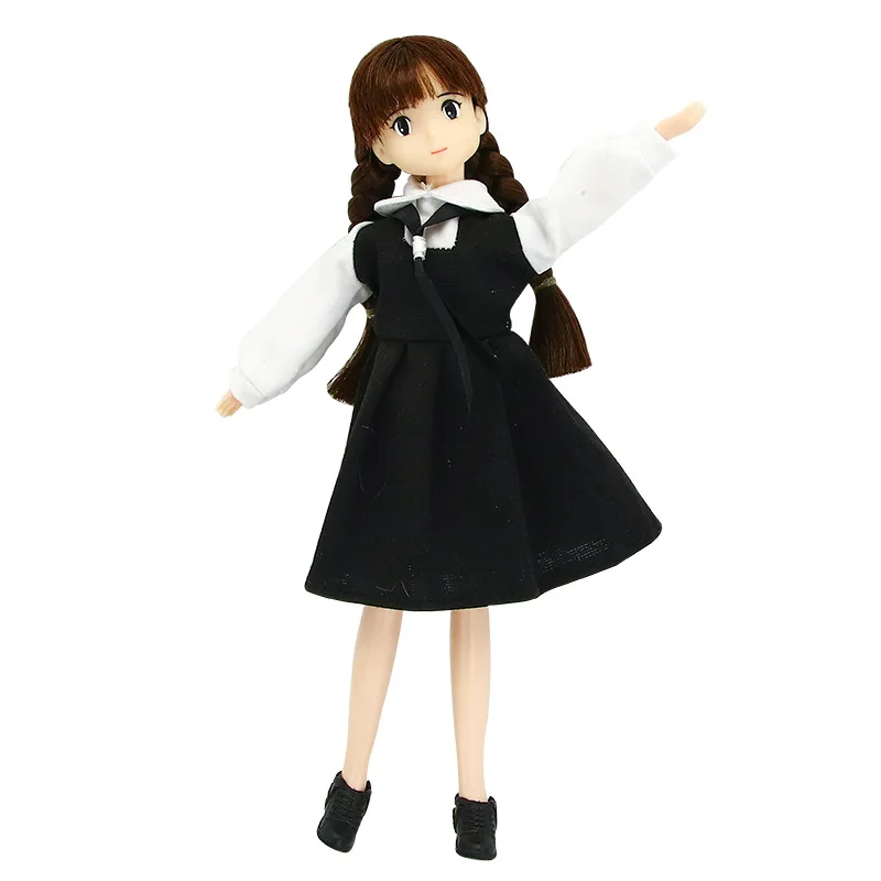 

Костюм для куклы 30 см, красная юбка с галстуком, комбинезон, аксессуары для куклы Bythle