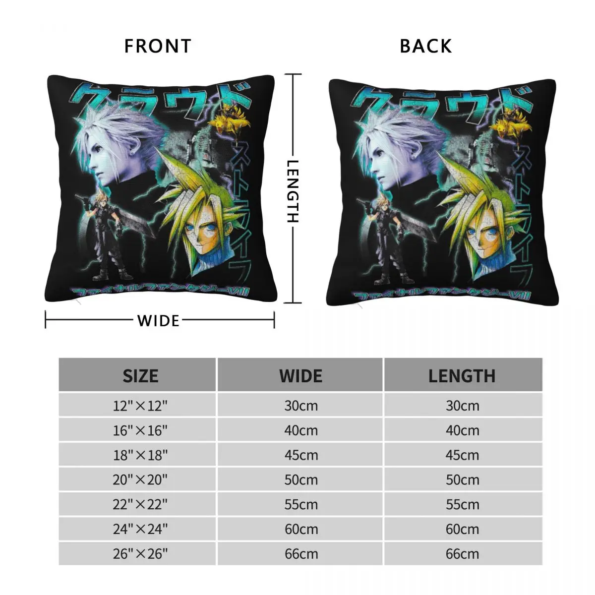 Подушка для сидения квадратная 40x40 см