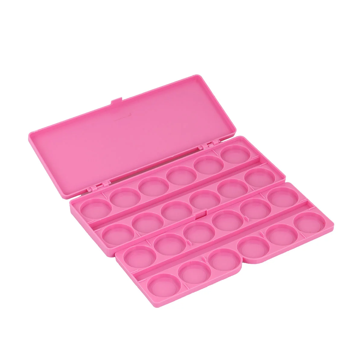 

Manicure Painting Box Watercolor Painting Tray Gouache Pigment Mixing Tray Plastic Storage Box Pink