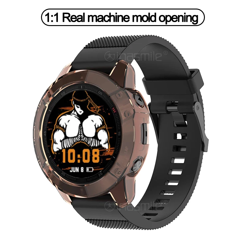 Силиконовый защитный чехол для Garmin Fenix 6 6x 6s Pro Clear 5 5s 5x plus бампер часов garmin Vivoactive 4 4s