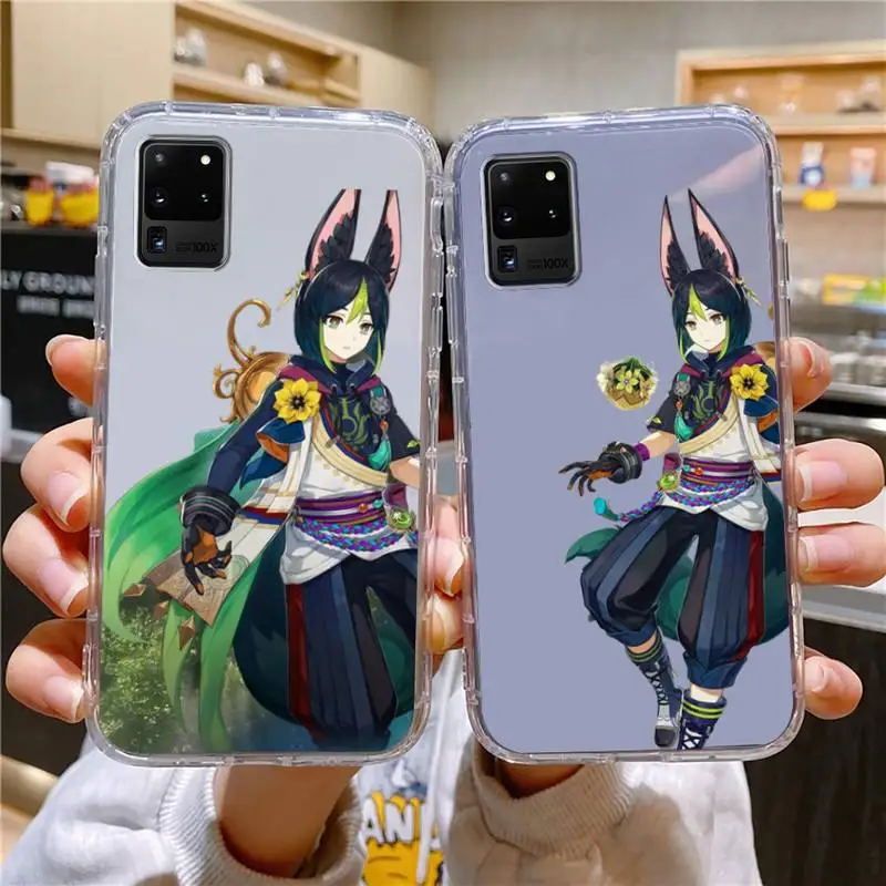 

Genshin Impact Tighnari Phone Case For Samsung Galaxy S10 S10e A70 Edge S22 S23 Plus Ultra Note10 Transparent Cove