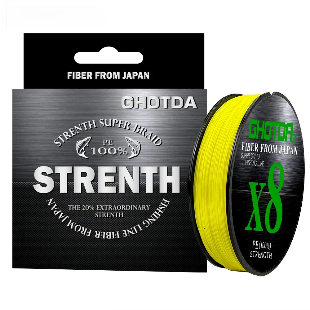 Мультифиламентная леска GHOTDA 100 м 8 нитей морская рыбалка зимняя речная рыболовные