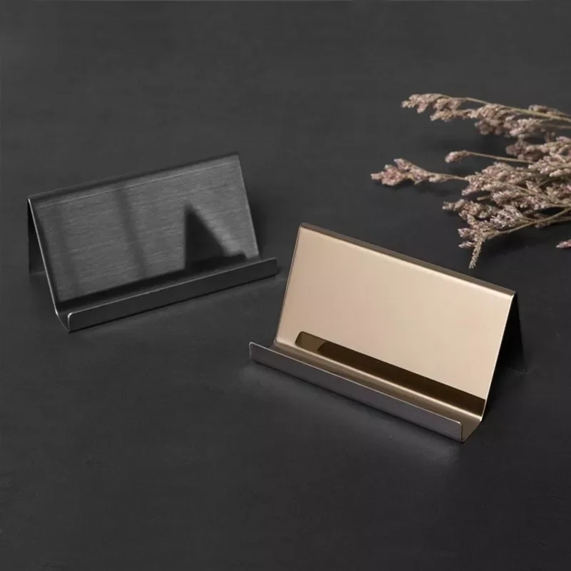 

Metal Business Card Name Tag Display Rack Display Stand Desktop Table Organizer Cellphone Holder Conference Room Accessories