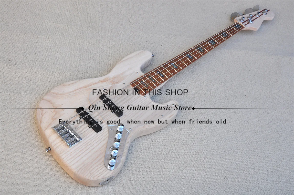 

4-струнная электрическая гитара с басами, JB Bass, жареная Кленовая фингерборд «птичий глаз», без краски