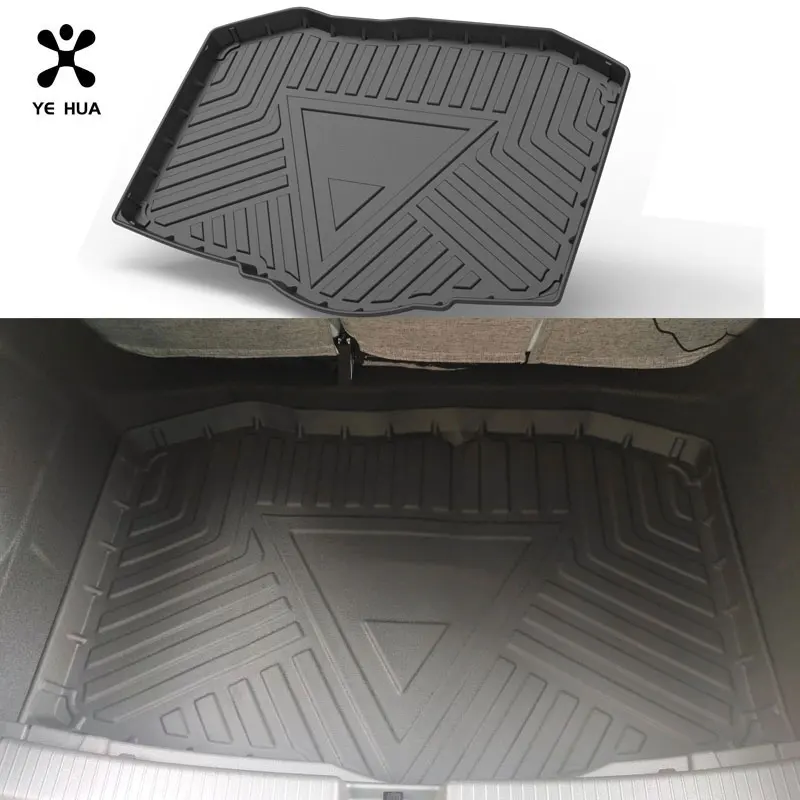 

Cargo Liner For VW Volkswagen T-Cross 2018 2019 2020 Black Heavy Duty Floor Mat Trunk Protection Durable TPO Carpet Car Products